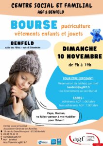 Bourse puériculture, jouets et vêtements enfant